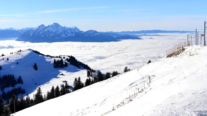 Private Day Trip to Mount Pilatus in Fall, Winter &  Spring