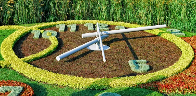 The Jardin Anglais and the Flower Clock