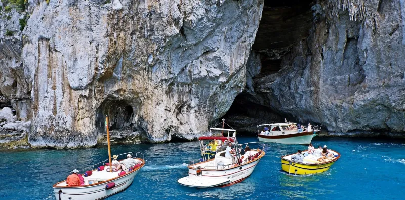 Full Day Private Boat Trip Along Amalfi Coast from Sorrento